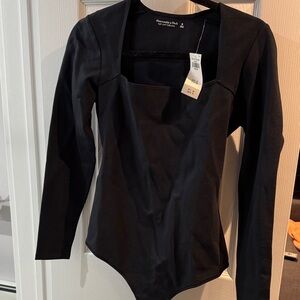Abercrombie & Fitch Soft Black Bodysuit